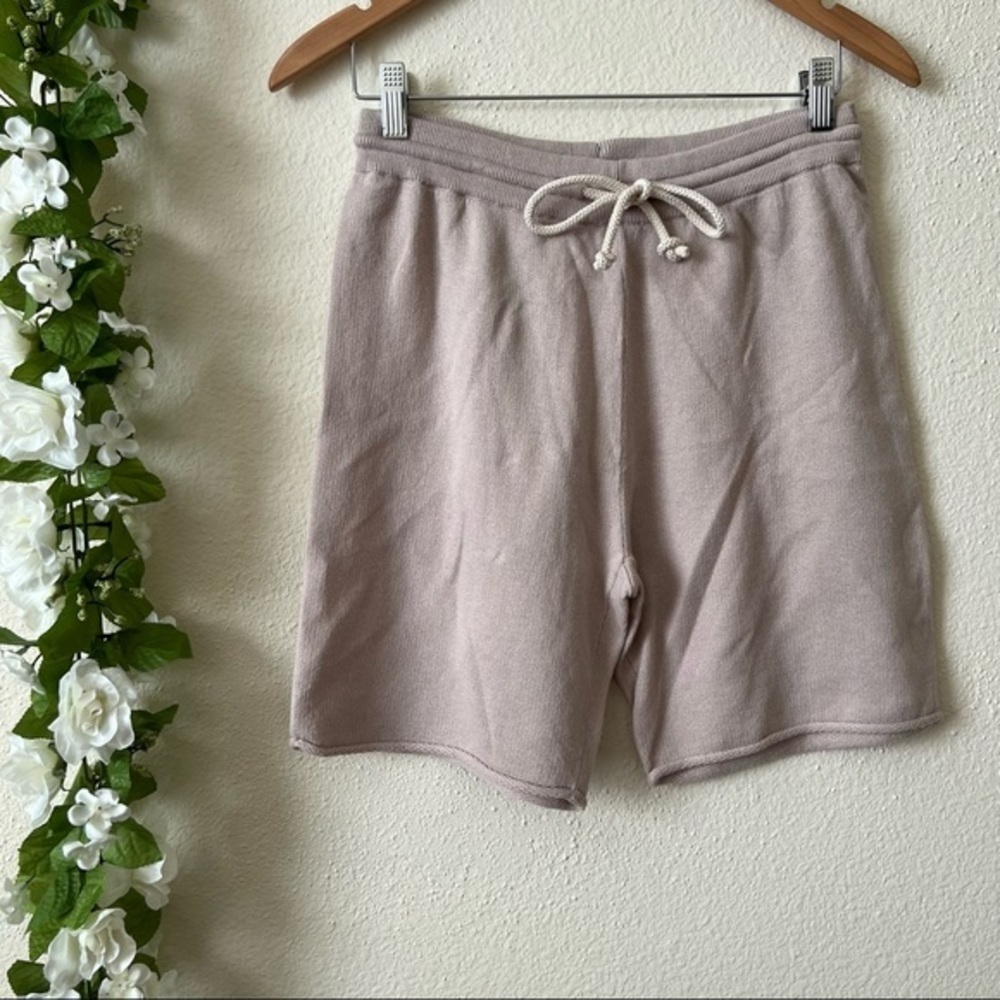 Nakedcashmere Tan Organic Cotton Cashmere Bermuda Hailey Shorts — image 2 of 8